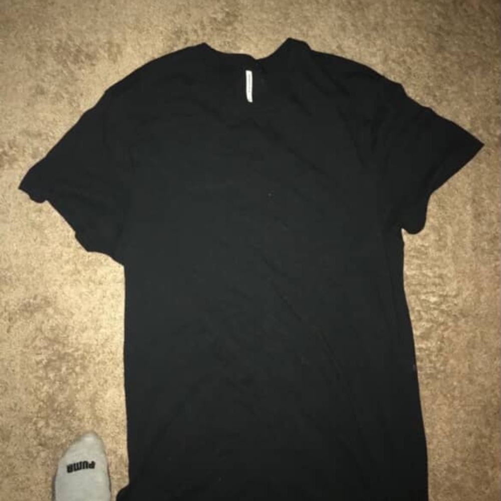 Essentials Black Short Sleeve Tee Size L